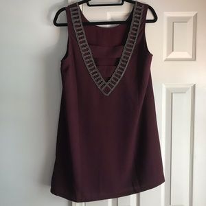 Burgundy mini dress NEW w/out tags